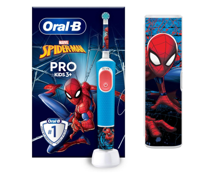 Szczoteczka elektryczna Oral-B Szczoteczka rotacyjna ProKids Spider-Man (3+, z etui)